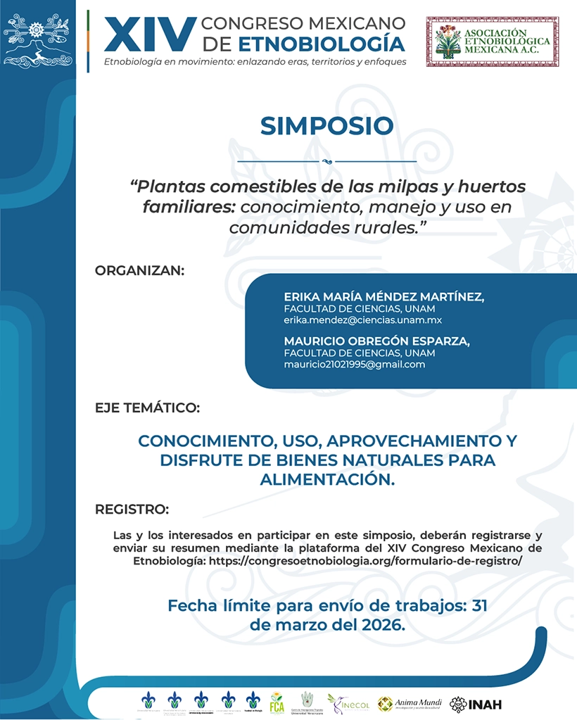 Plantas comestibles de las milpas y huertos familiares: conocimiento, manejo y uso en comunidades rurales.